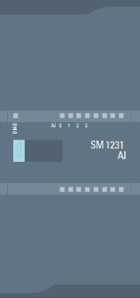 SM 1231, 4 AI, +/-10V, +/-5V, +/-2.5V, OR 0-20MA/4-20 MA, 12 BIT + SIGN BIT (13 BIT ADC)