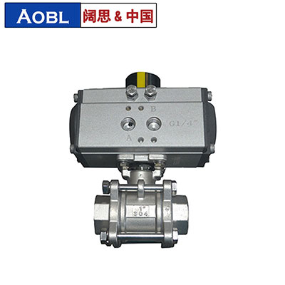 氣動(dòng)絲扣球閥，不銹鋼絲扣球閥，AOBL三片式絲扣球閥-上海闊思電子有限公司官網(wǎng)